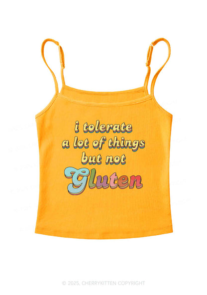 Tolerate Gluten Y2K Spaghetti Strap Cami Cherrykitten