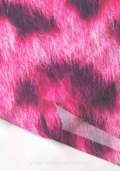 Pink Leopard Cxxt Y2K Mesh Cami Tank Cherrykitten