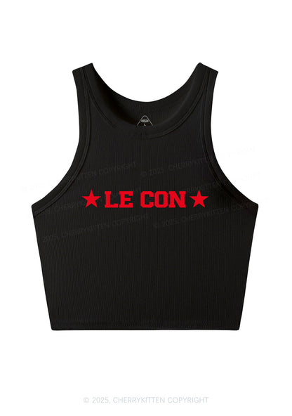 Le Con Y2K Crop Tank Top Cherrykitten