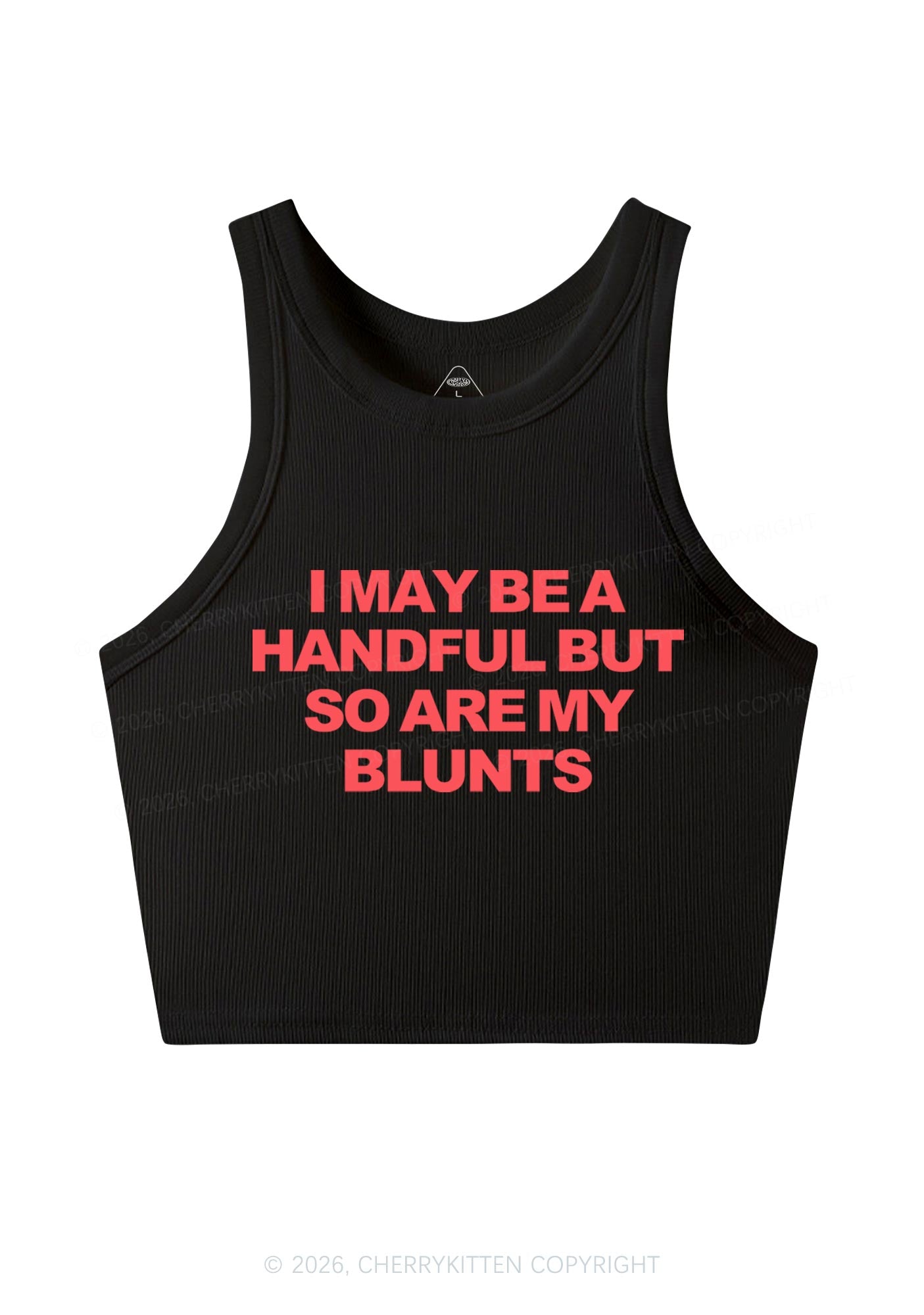 Handful Blunts Y2K Crop Tank Top Cherrykitten
