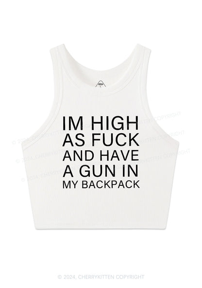 Im High Y2K Crop Tank Top Cherrykitten