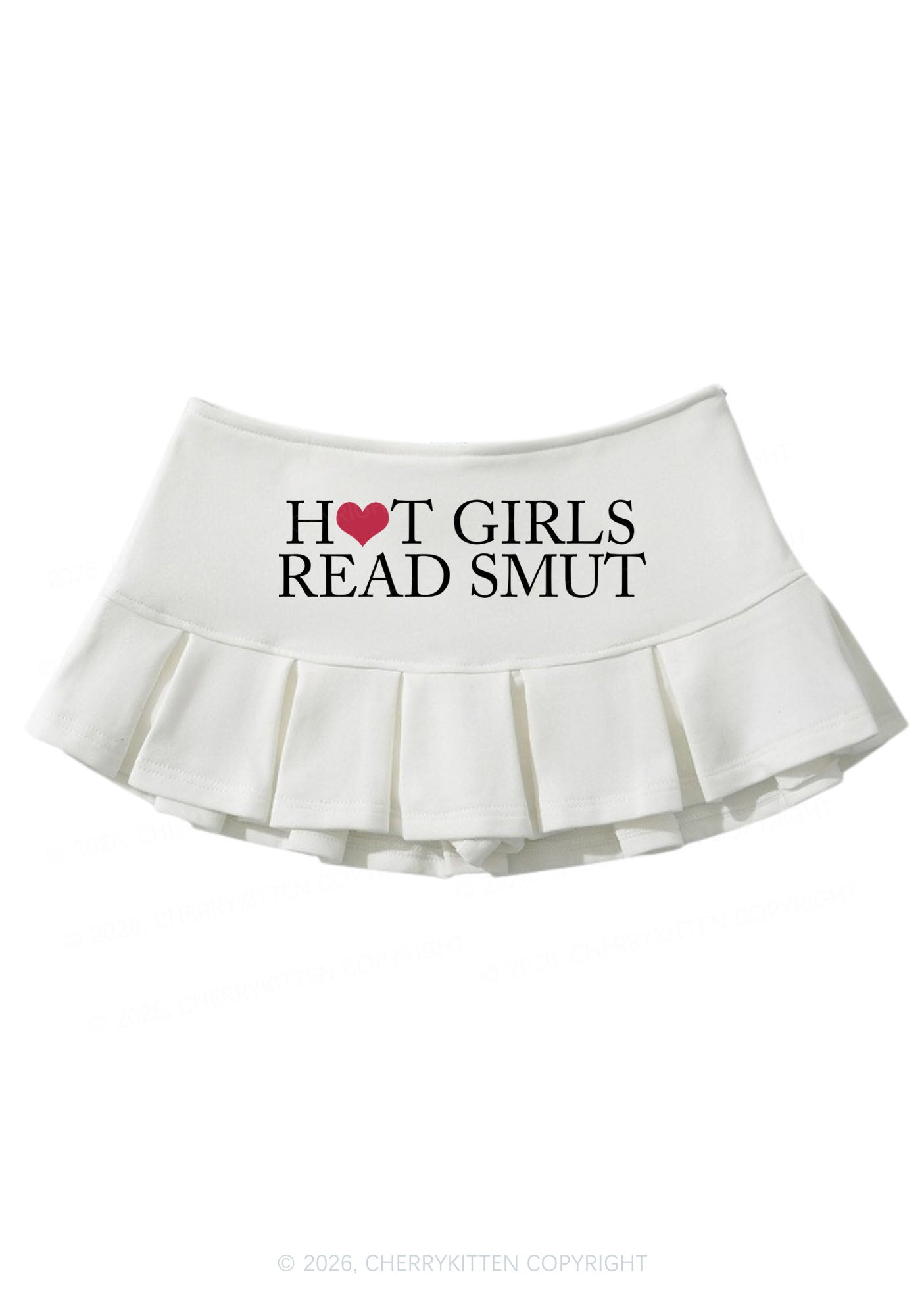 Hot Girls Read Smut Y2K Mini Pleated Skirts Cherrykitten