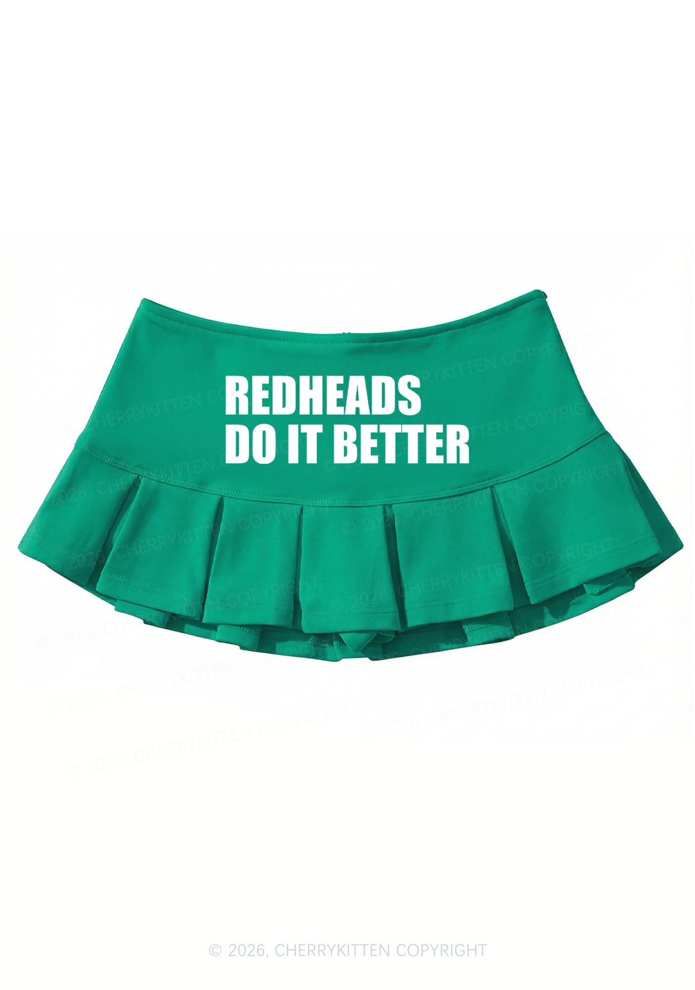 Redheads Do It Better Y2K Mini Pleated Skirts Cherrykitten