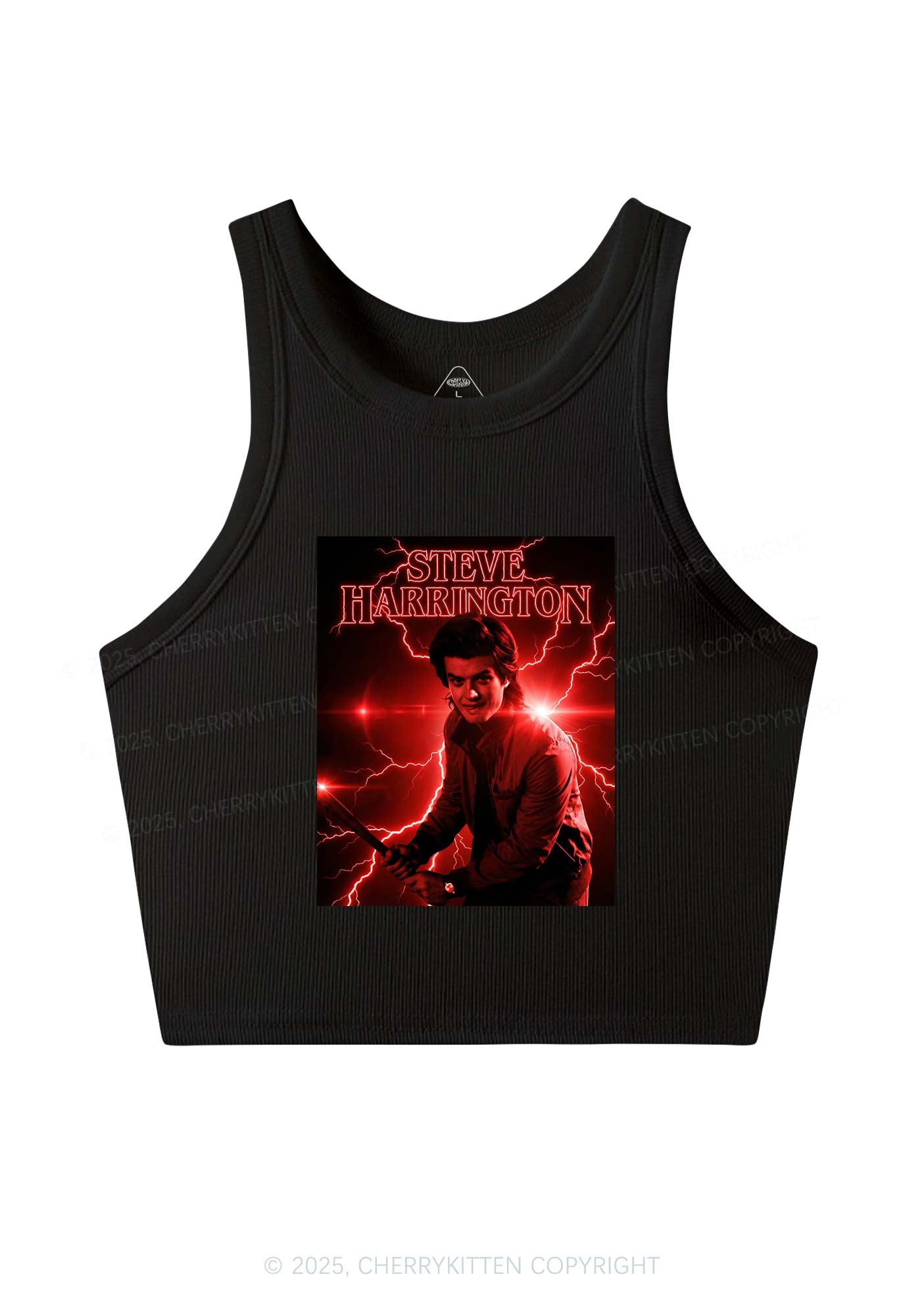 SH Red Lightning Y2K Crop Tank Top Cherrykitten