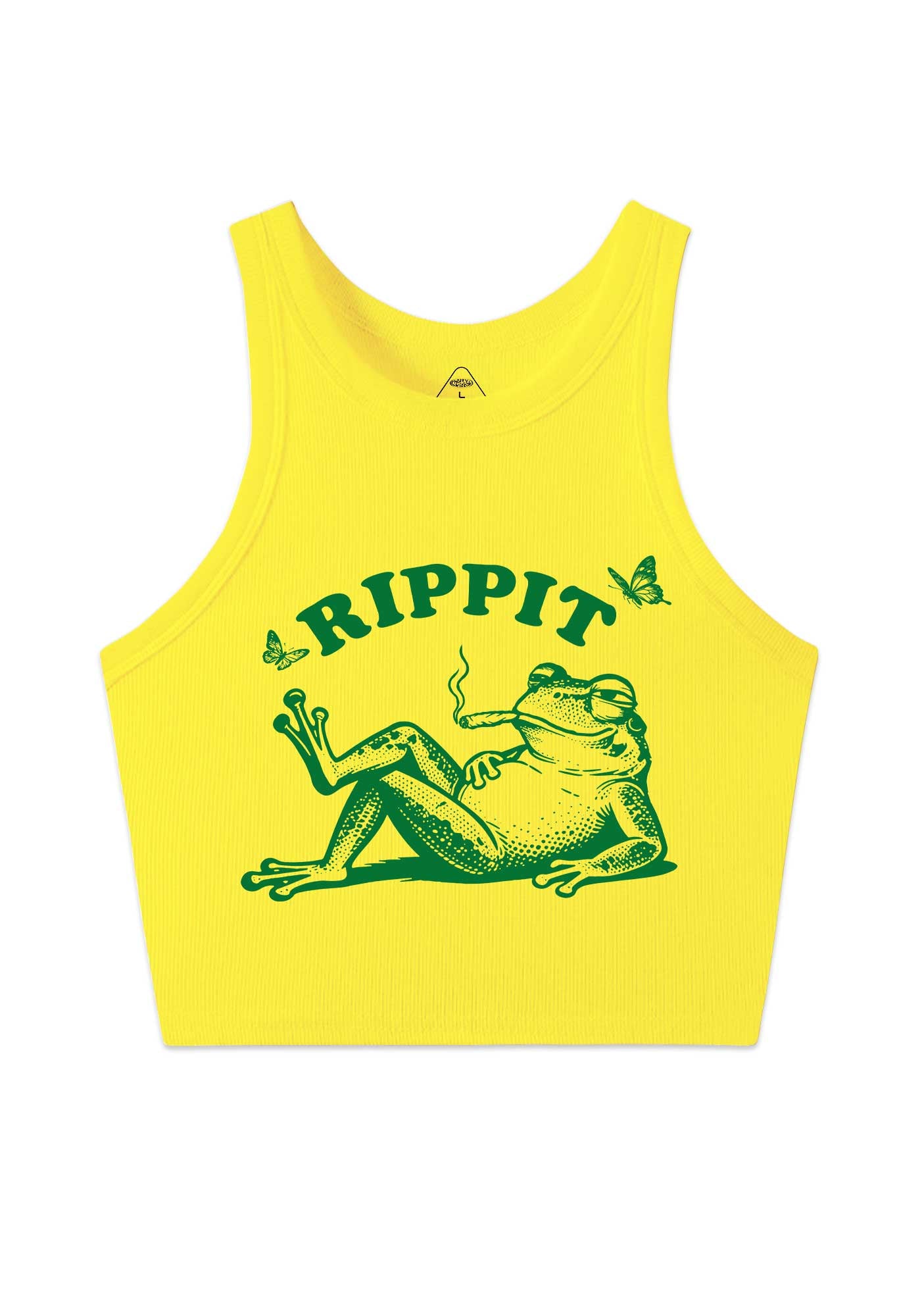 Rippit Frog Y2K Crop Tank Top Cherrykitten