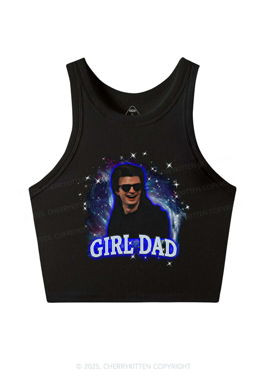 Girl Dad Starry Sky Y2K Crop Tank Top Cherrykitten