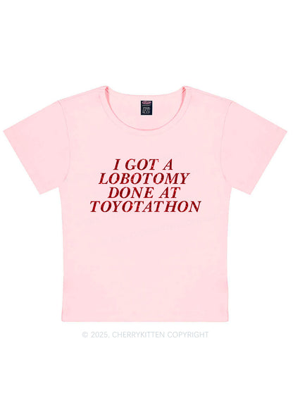 Glitter Lobotomy At Toyotathon Y2K Baby Tee Cherrykitten