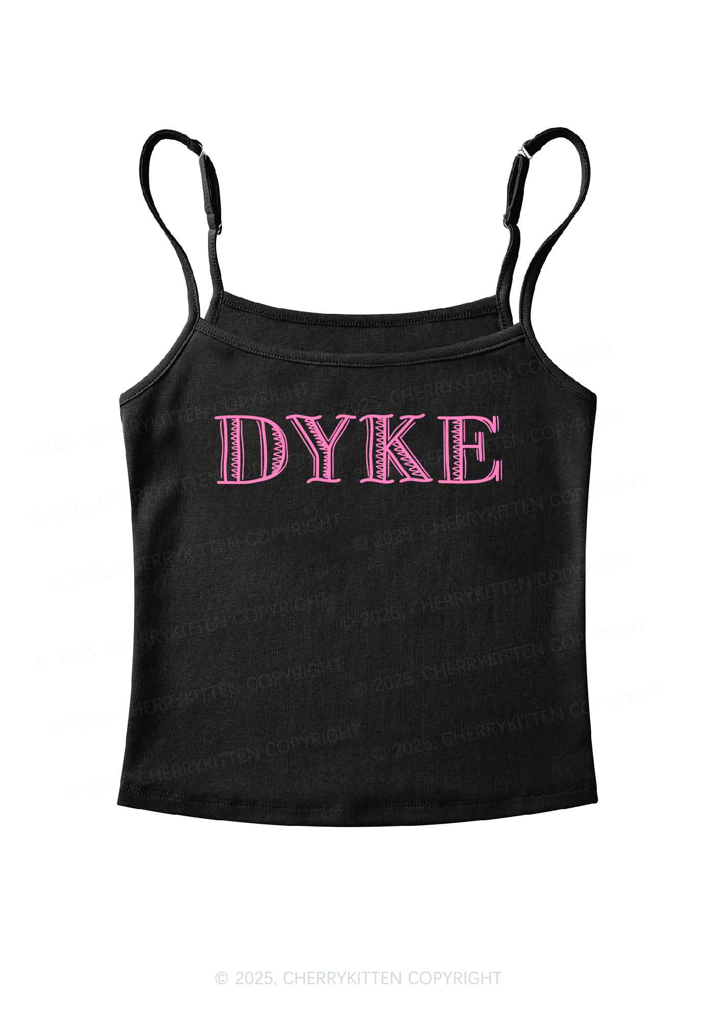 DYKE Pride Y2K Spaghetti Strap Cami Cherrykitten