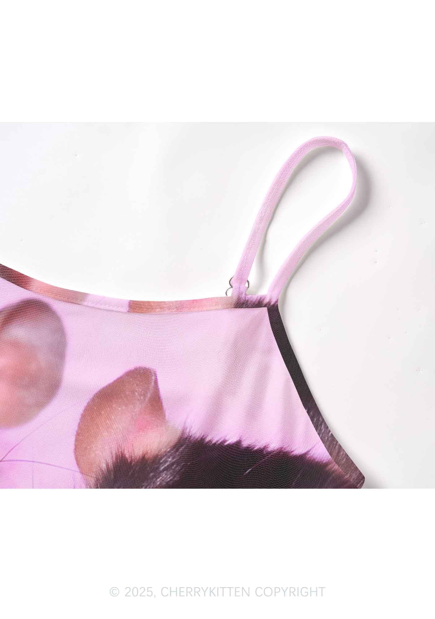 Cheese Rat Y2K Mesh Cami Tank Cherrykitten