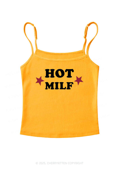 Hot Red Double Pentagram Y2K Spaghetti Strap Cami Cherrykitten