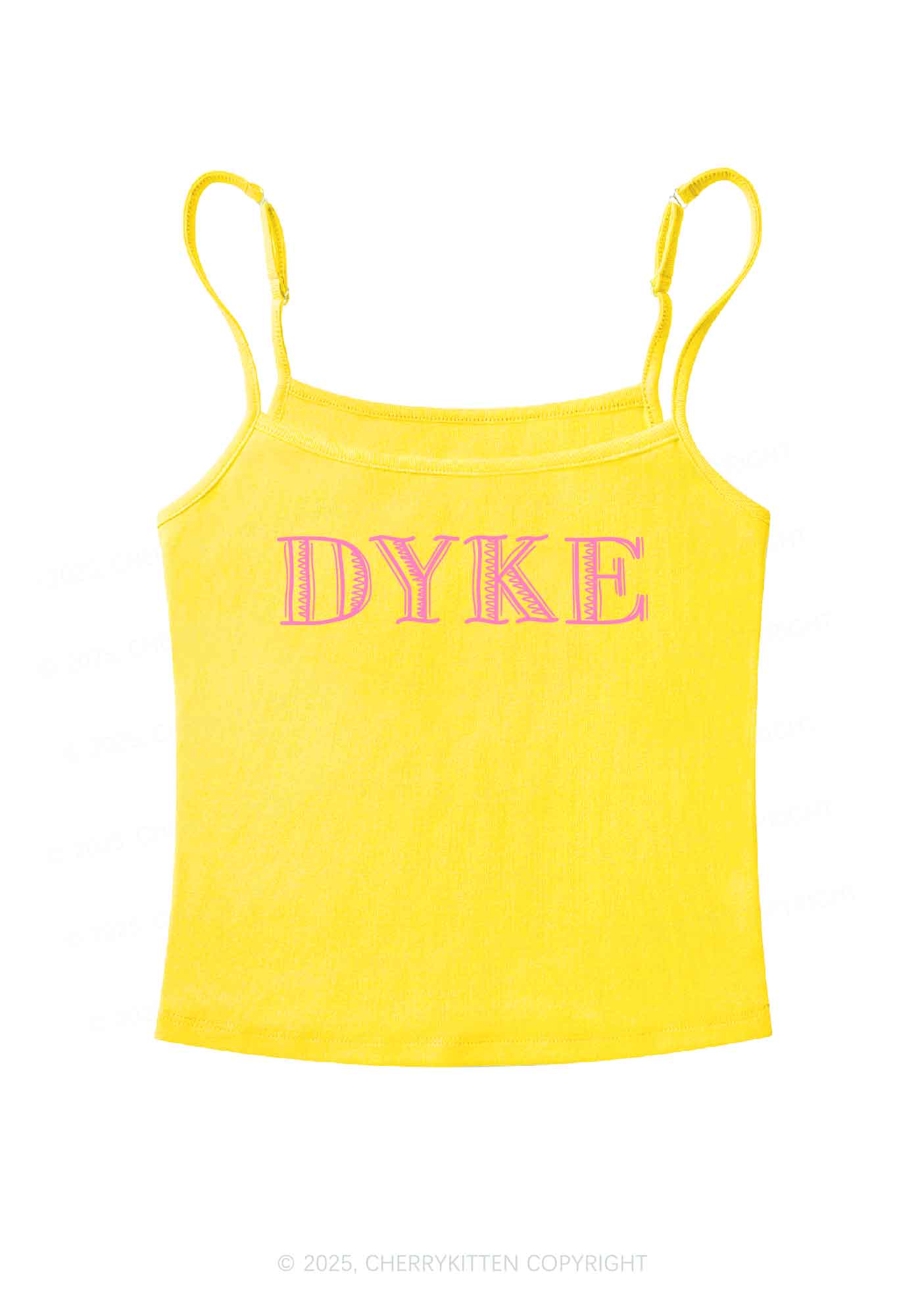 DYKE Pride Y2K Spaghetti Strap Cami Cherrykitten