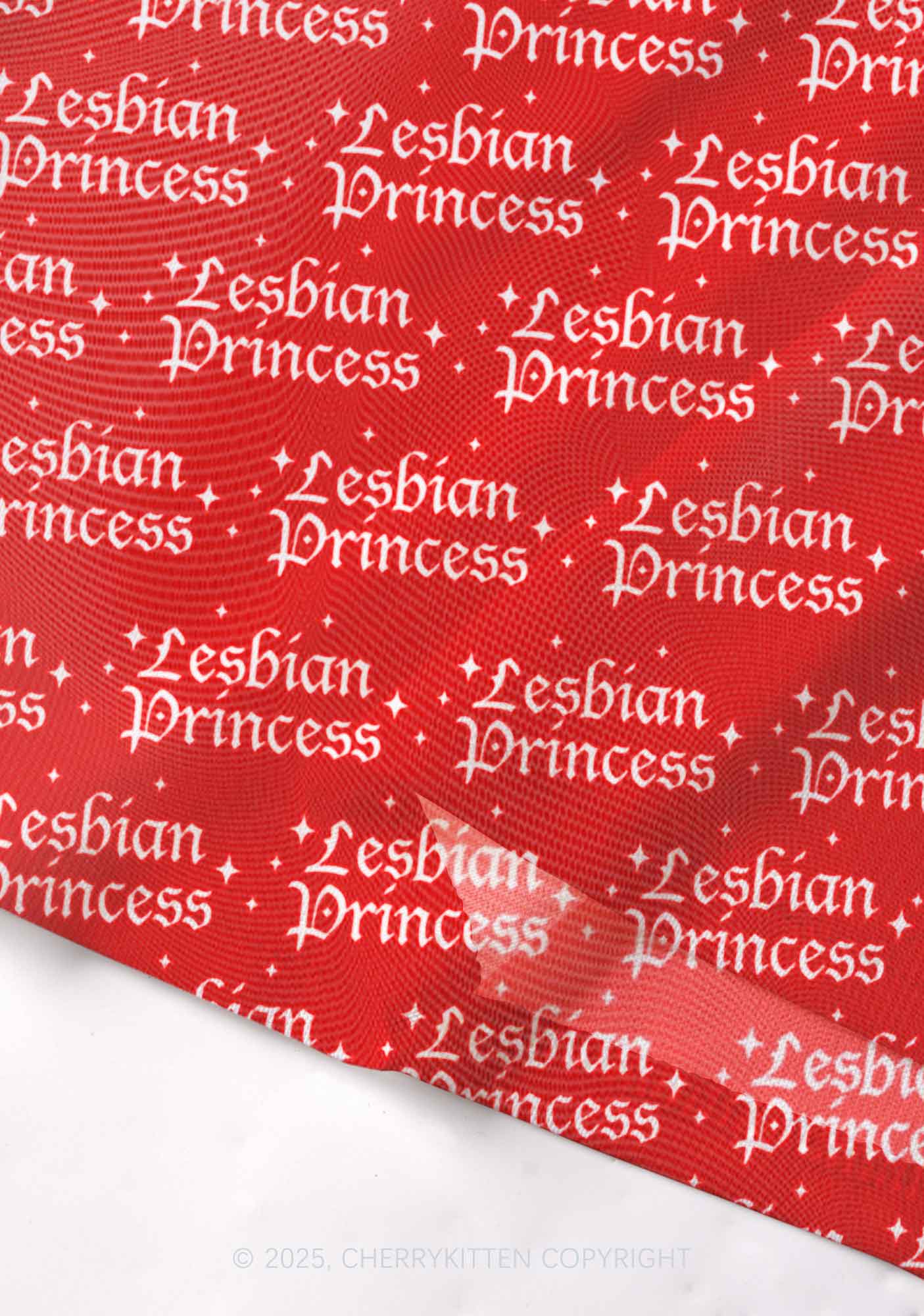 Lesbian Princess Pride Y2K Mesh Cami Tank Cherrykitten