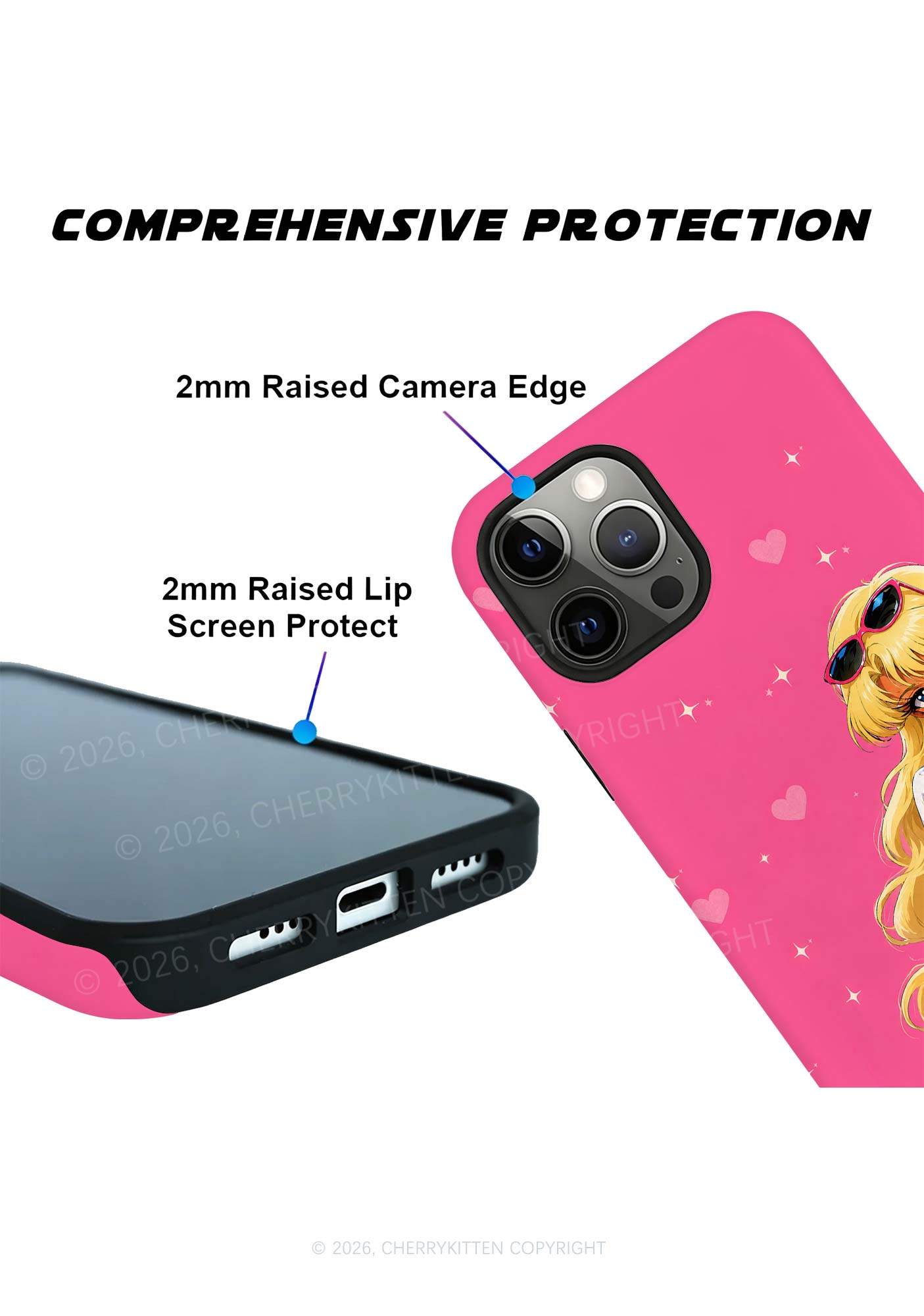 Anime Girl Y2K Phone Case Cherrykitten