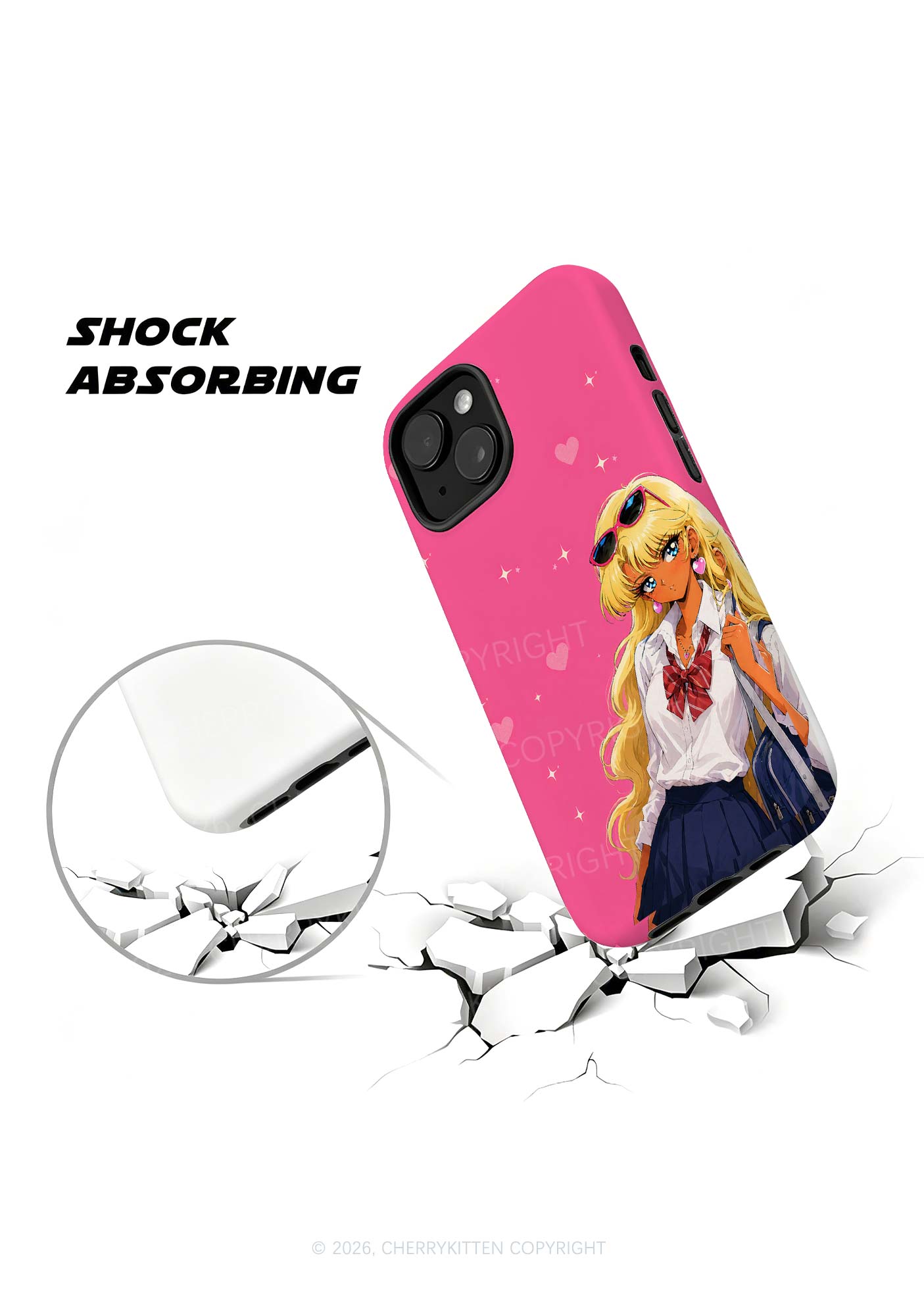 Anime Girl Y2K Phone Case Cherrykitten