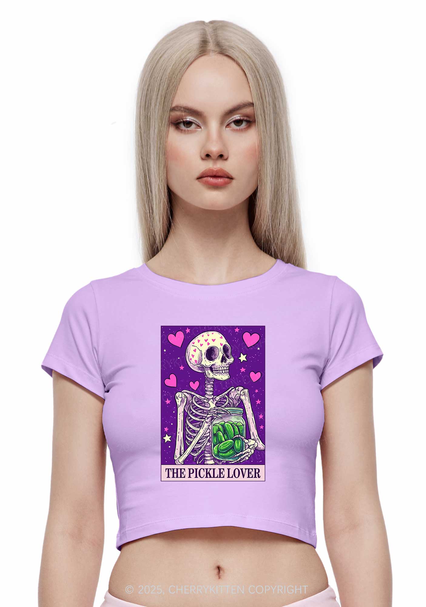 The Pickle Lover Y2K Baby Tee Cherrykitten