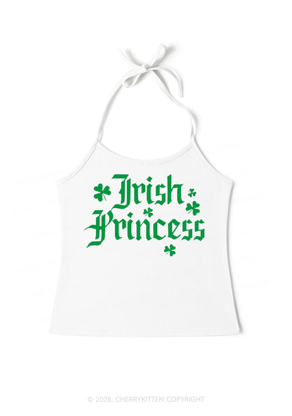 Irish Princess St Patricks Y2K Halter Neck Cami Cherrykitten