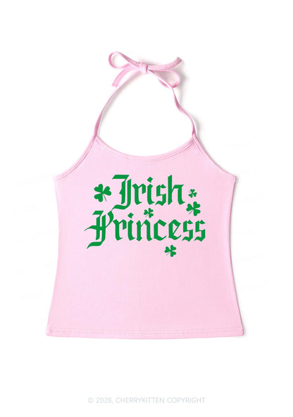 Irish Princess St Patricks Y2K Halter Neck Cami Cherrykitten