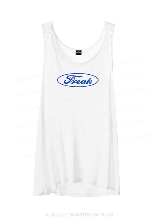 Oval Freak  Y2K Sheer Boyfriend Tank Cherrykitten