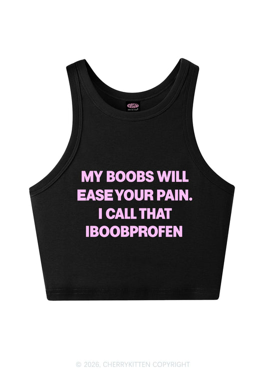 My Bxxbs Ease Your Pain Y2K Crop Tank Top Cherrykitten
