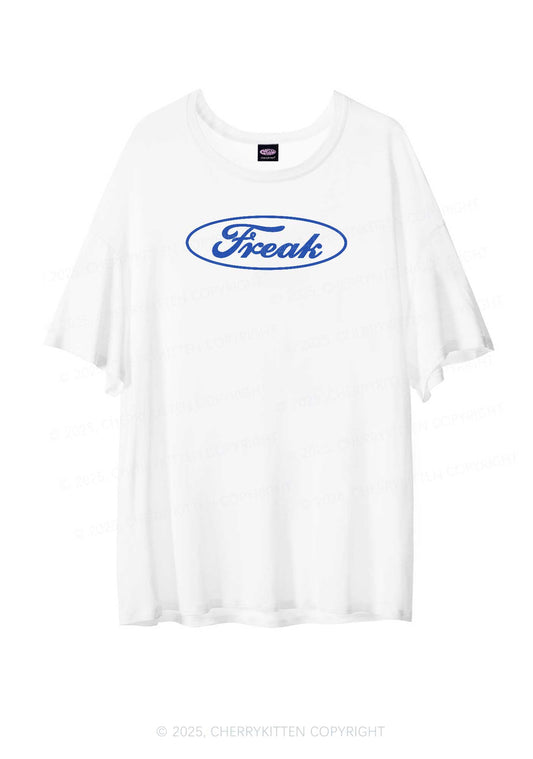 Oval Freak Y2K Sheer Boyfriend Tee Cherrykitten