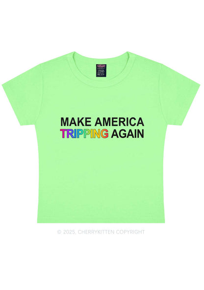 Make America Tripping Again Y2K Baby Tee Cherrykitten
