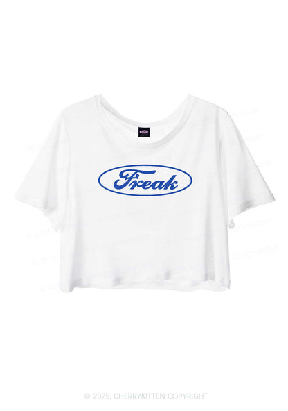 Oval Freak Y2K Sheer Crop Tee Cherrykitten