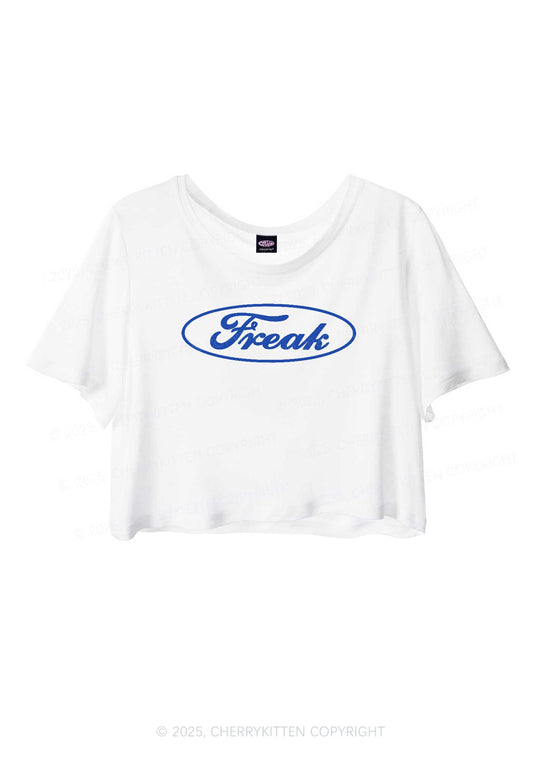 Oval Freak Y2K Sheer Crop Tee Cherrykitten