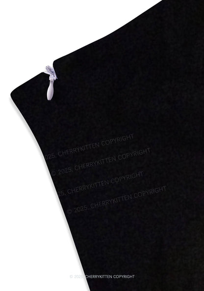 Sheep In Star Cloak Y2K Print Mini Skirt Cherrykitten