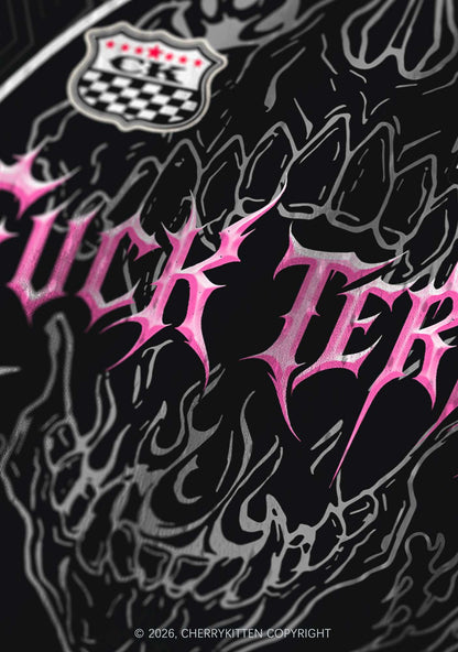Fxxk Terfs Gothic Skull Pride Y2K Sport Jersey Tank Cherrykitten