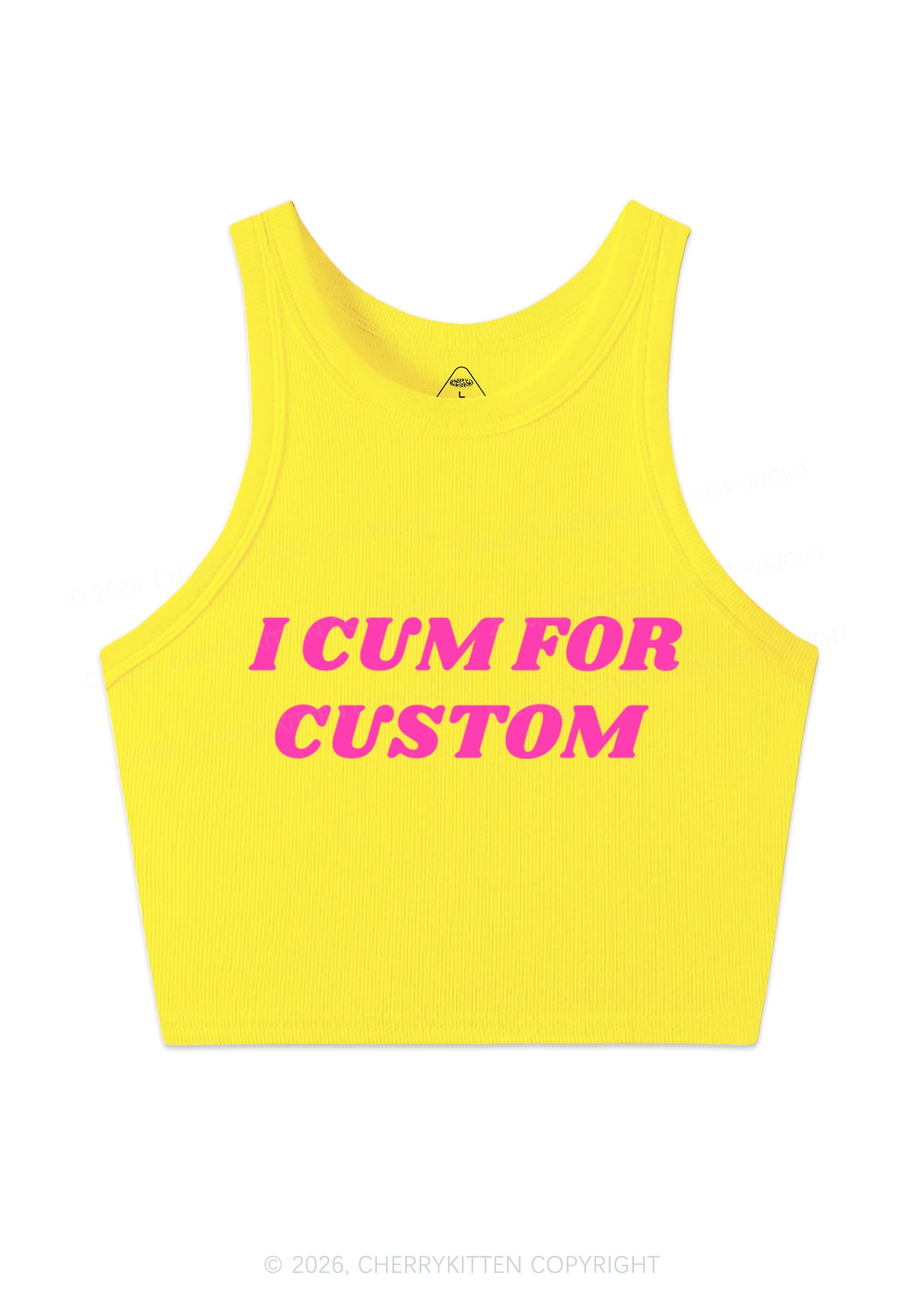I Cxm For Custom Y2K Crop Tank Top Cherrykitten