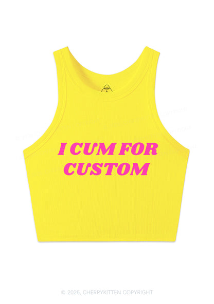 I Cxm For Custom Y2K Crop Tank Top Cherrykitten
