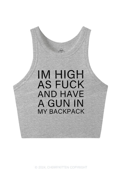 Im High Y2K Crop Tank Top Cherrykitten