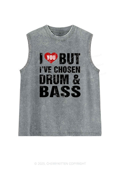 Chosen Drum And Bass Y2K Washed Muscle Tank Cherrykitten