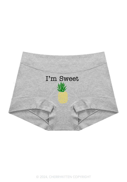 Sweet Pineapple Y2K Mid Rise Waist Boyshort Cherrykitten