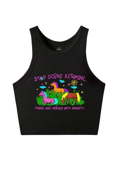 Stop Doing Kxxamine Y2K Crop Tank Top Cherrykitten