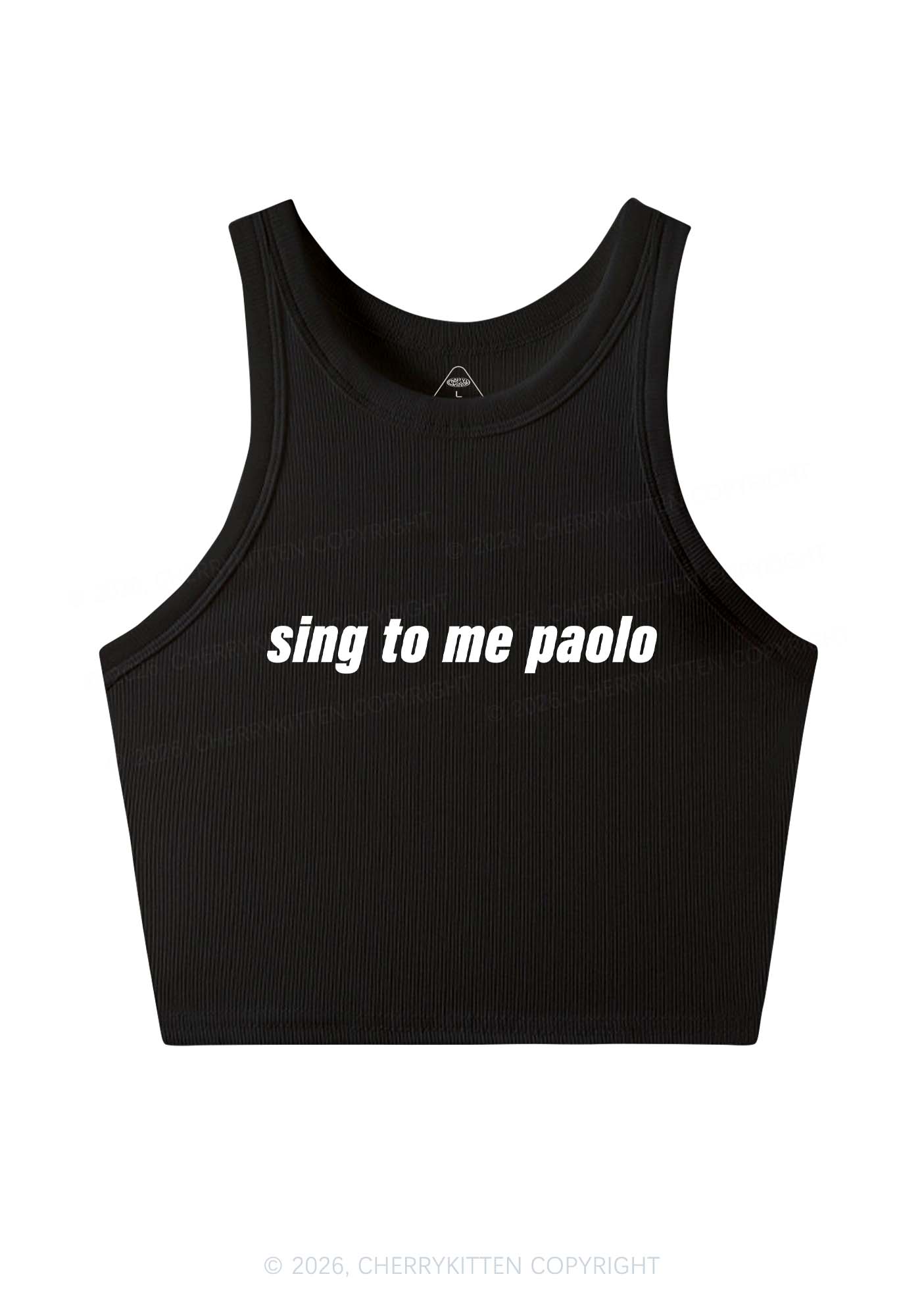 Sing To Me Y2K Crop Tank Top Cherrykitten