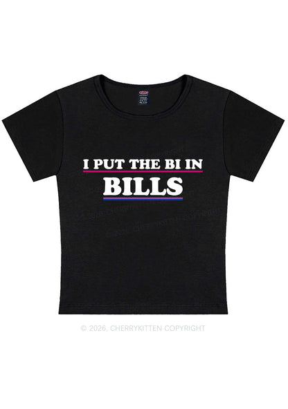 I Put The Bi In Bills Pride Y2K Baby Tee Cherrykitten