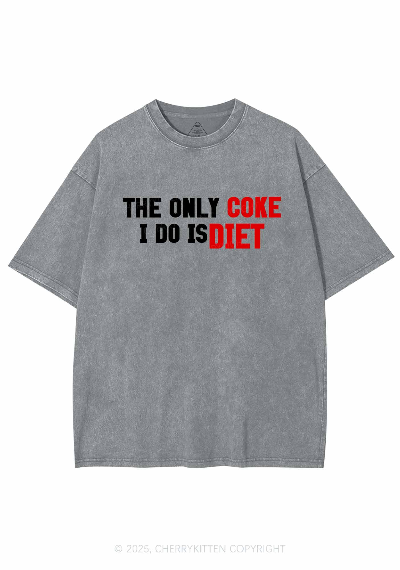 Coke Diet Y2K Washed Tee Cherrykitten