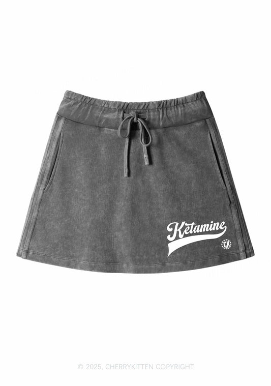 Ketamxxe Y2K Washed Mini Skirts Cherrykitten