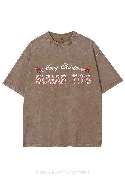 Christmas Sugar Txts Y2K Shirts Washed Tee Cherrykitten