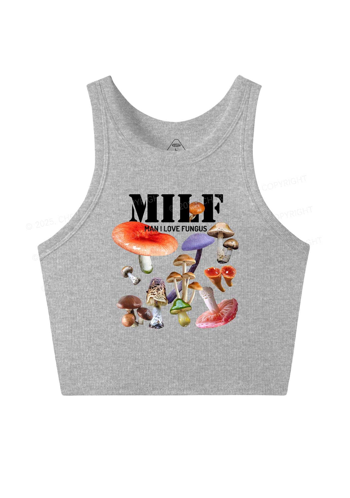 Man I Love Fungus Y2K Crop Tank Top Cherrykitten