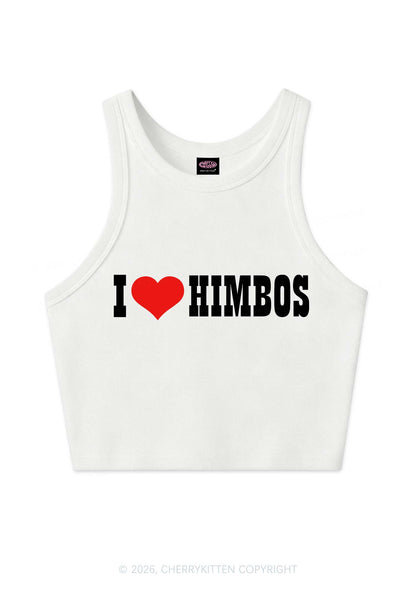I Love Himbos Y2K Crop Tank Top Cherrykitten