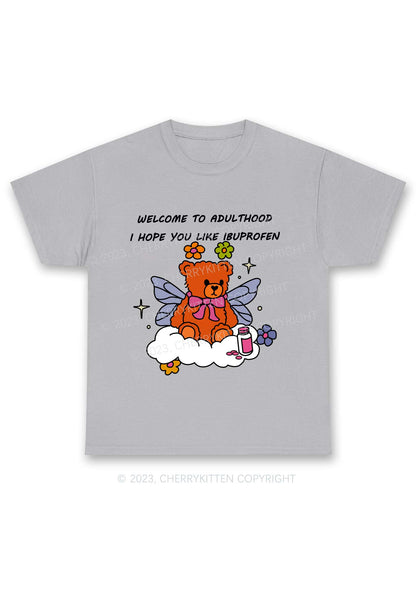 Welcome To Adulthood Y2K Chunky Shirt Cherrykitten