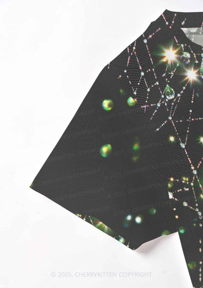 Dew Web Y2K Mesh Crop Top Cherrykitten