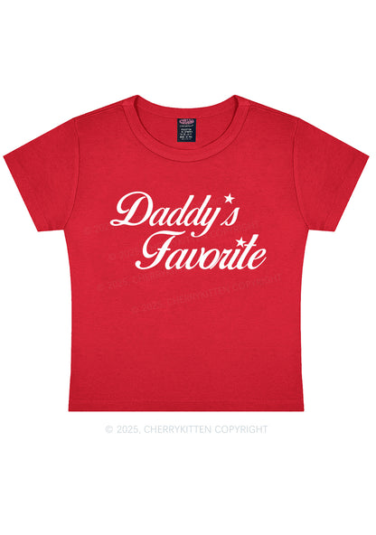 Daddys Favorite Y2K Baby Tee Cherrykitten