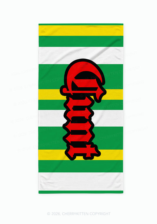 Gothic Red Cxxt Y2K Beach Towel Cherrykitten