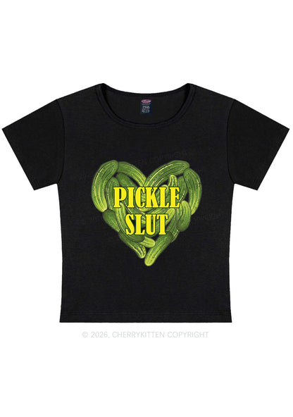 Pickle Slxt Valentine's Day Y2K Baby Tee Cherrykitten