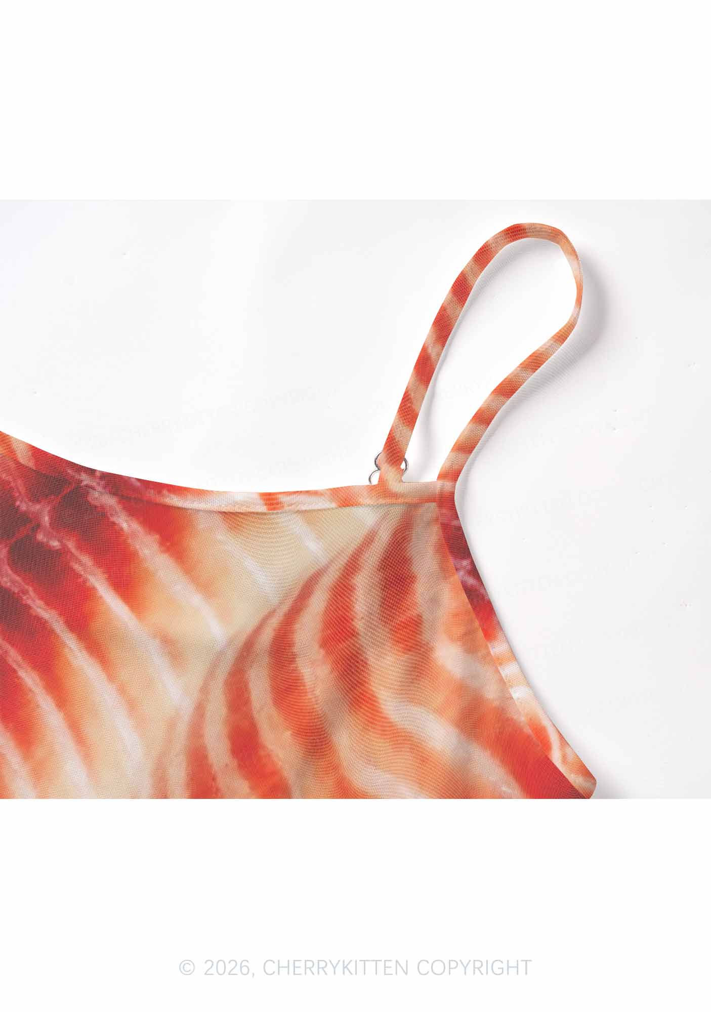 Pork Belly Texture Y2K Mesh Cami Tank Cherrykitten