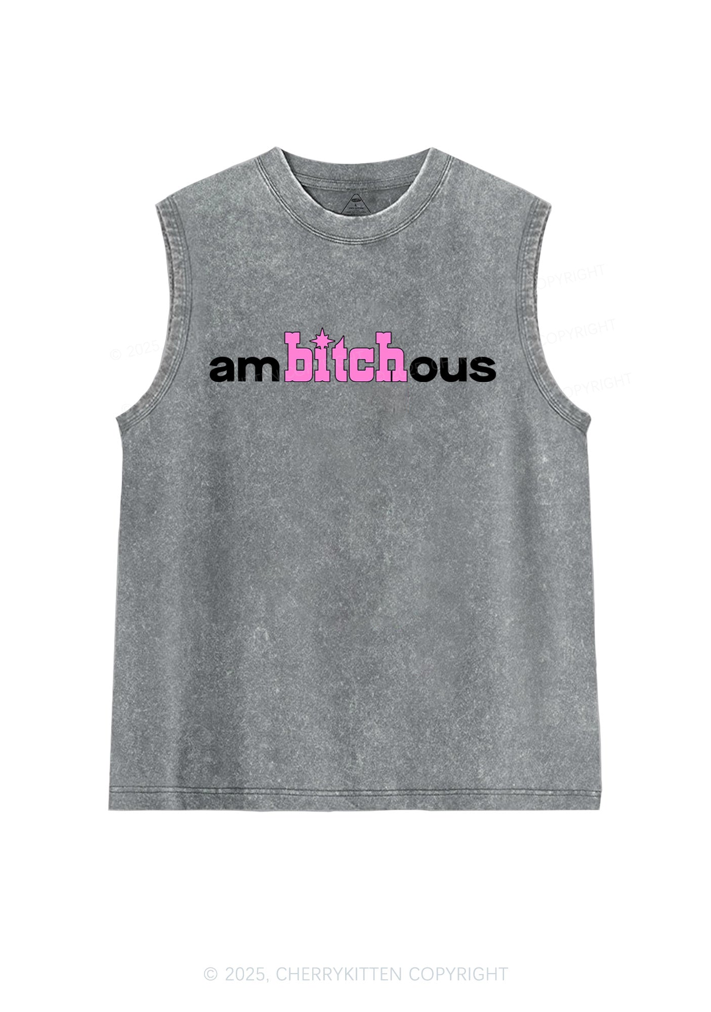 Ambxxchous Y2K Washed Muscle Tank Cherrykitten