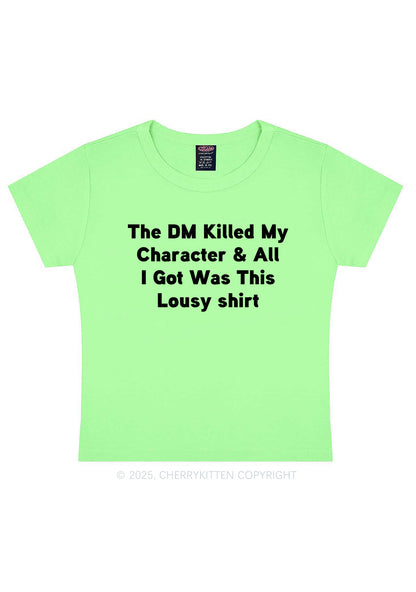 Killed Character I Got Lousy Y2K Baby Tee Cherrykitten